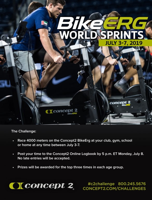 Participa en los BikeErg World Sprints 2019