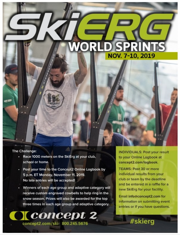 Cómo participar en los SkiErg World Sprints 2019