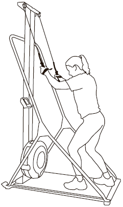 Técnica Doble Tiro en el SkiErg Concept2 - Piernas separadas